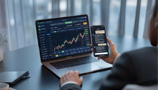Représentation interactive de la position du service support et des coordonnées de contact
